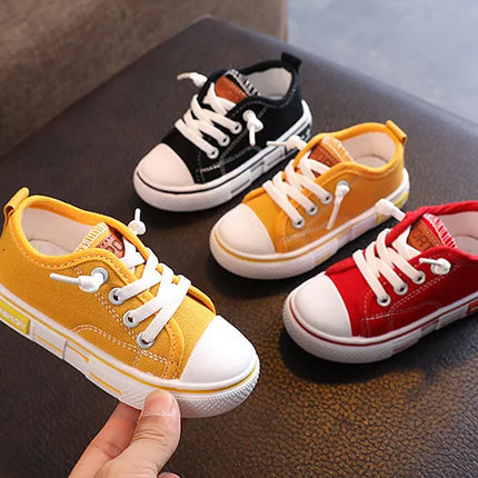 2025 New Children's Canvas Shoes Fashion Baby Board Shoes Girls' Breathable Single Shoes Boys' Casual Shoes