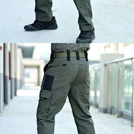 New Tactical Work Pants Men Outdoor Cargo Trousers Multi-pocket Waterproof Pant Autumn Spring Outdoor Workwear Hiking Trousers