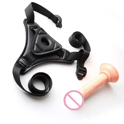 Couples Unisex Strap On Dildo Panties Wearable Penis Penetration Realistic Dildos Vagina Anal Massager Lesbian Cock Gay Harness