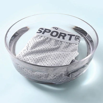 4pcs Summer Mesh Men Boxer Underwear Quick Dry Panties Man Boxer-briefs Breathable XL XXL 3XL 4XL Male Shorts Mens Undershorts