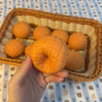 Pineapple Bun Stress Ball Mini Pineapple Bun Crunchy Shapeable Squeeze Ball ASMR Sensory Anti-Stress Fidget Toys for Adults Gift