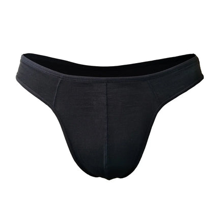 3PCS/Set Low Waist Men Seamless Cotton Thongs and G Strings Breathable U Convex Pouch Bikini Underwear Plus Size