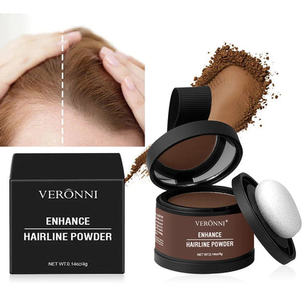 VERONNI Hairline Powder Hairline Shadow Powder Makeup Hair Concealer Forehead Filling Natural Cover Unisex Hair Loss Product