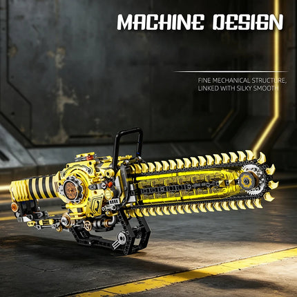 13108 Building Blocks Mechanical Chainsaw MOC Toy Set, Creative Toy Ornament, Educational Model Assembly Toy, Birthday Gift