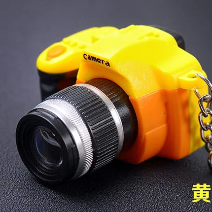 New Mini SLR Model Camera Keychain Car Key Ring  LED Flashlight Colorful  Key Chain Best Party Gift Jewelry Wholesale 17233