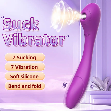 Sucker Clitoris Powerful Sucking Vibrator Female Clit Nipple Oral Vacuum Stimulator Massager Sex Toys Adults Goods for Women