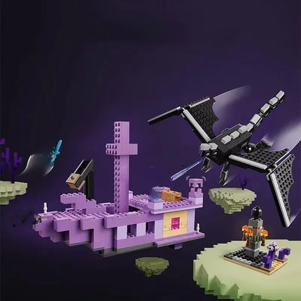Ensemble de Construction Dragon de l'Ender et Vaisseau - 222 Pièces