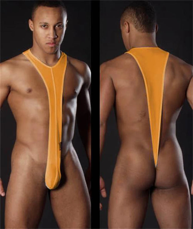 Man Erotic Sexy Strap G-string Men's Sex Borat Mankini Costume Male Intimate Porno Pajamas Sex Low-waist Gay Thongs SM Bodysuits