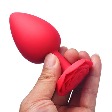 Silicone Butt Plug Anal Plug Women Toys Flower Sex Stopper 3 Sizes Adult Toys Anal Toy for Men Women Anal Trainer for Couples