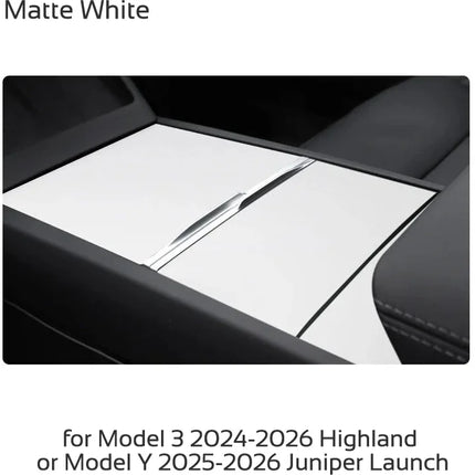 For Tesla Model 3 Highland Y Juniper 2024-2026 Center Console Cover Protector Sticker Central Control Panel Film Car Accessories