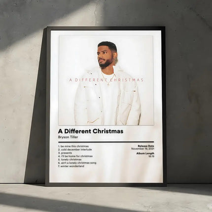 B-Bryson Tiller Rapper Album Painting Calligraphy Canvas Poster Hallway Bedroom Living Room Home Bar Decoration Interior Wall