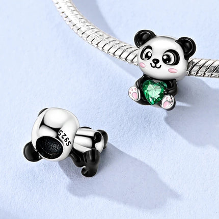Silver 925 Charm Bead Rose Heart Pandent Butterfly Orchid Clasp Clip Fit Original Bracelet Pendnat Diy For Woman Jewelry