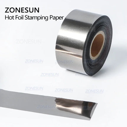 ZONESUN Hot Stamping Foil 3cm Hot Stamp Ribbon Date Coding Foil Paper Hot Embossing Foil Paper Make Colorful Logo