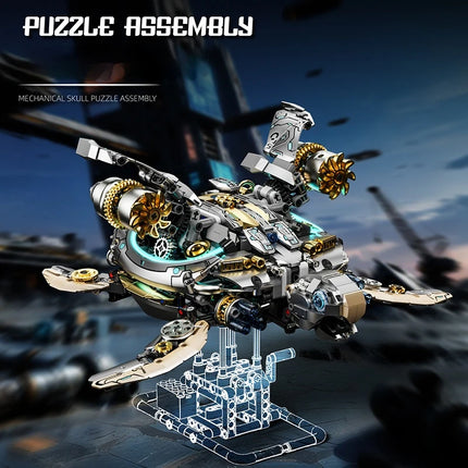 13097 Mechanical Turtle Building Blocks DIY MOC Model Desktop Decor Adult Collectible Gift Birthday Holiday 1277PCS