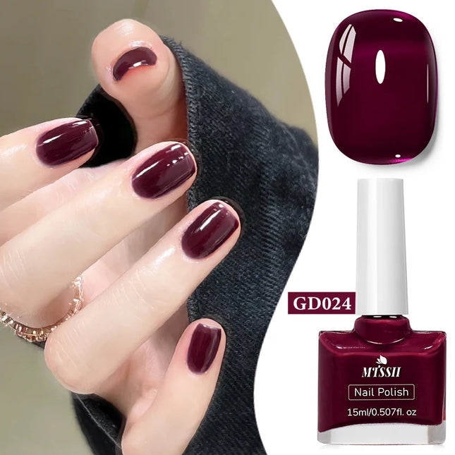 15ml Water-Based Nail Polish 40 Colors Long Lasting Quick Drying No Need of Lamp to Cure Nail Supplies Vernis for Nails Manicure