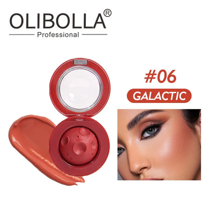 Moon modeling 2 in 1 Lip Mud Mist Lipstick Moisturizing Velvet Matte Mousse Solid Lip Gloss Cheek Blush Cream Tint Lips Makeup