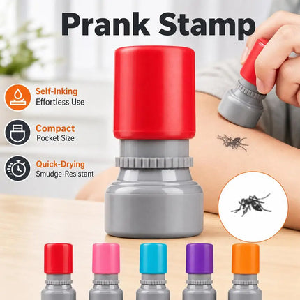 Funny Mosquito Stamps Prank Mosquito Black Ink Stamps Self-ink Stamps Mosquito Stamps Seal Scrapbooking DIY Painting Photo Decor