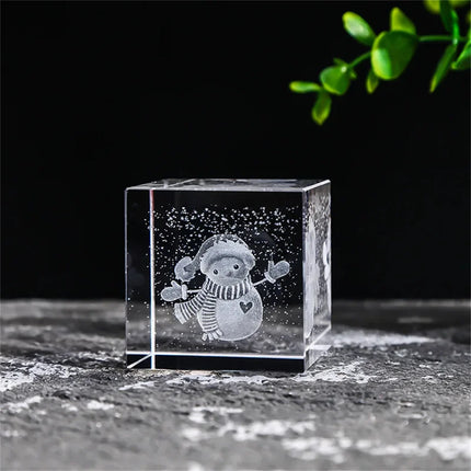 Creative 4cm Rain Clouds Raindrop Cloud Square Crystal Ornaments Heart Shape Home Office Decor Birthday Valentine's Day Gifts