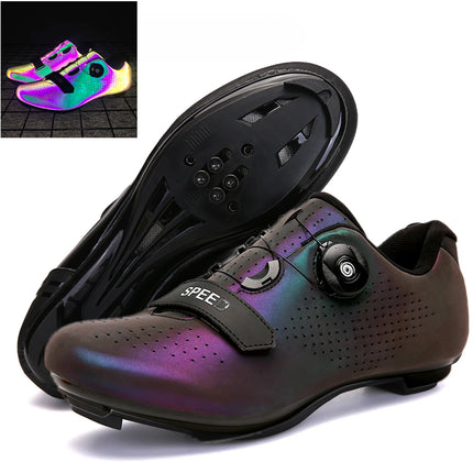 Professional Sneakers Men Ultralight  Cycling Shoes SPD Luminous Road Bike Shoes Self-Locking Bicycle  Cleat Shoes