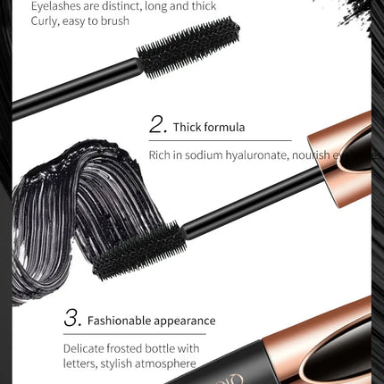 Korean Cosmetics Black Mascara Lengthens Eyelashes Extra Volume Waterproof Natural Lashes Female Professional Makeup Eyeliner