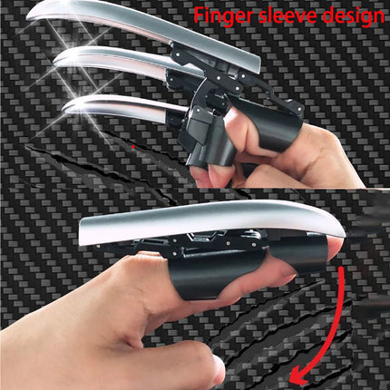 Creative Funny Anime Cosplay Wolf Claws Fingers Wear Retractable Plastic Claws Cool Folding Mechanical Fingers Antistress Toys