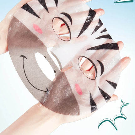 5pcs SADOER Animal Pattern Masks Face Mask Moisturizing Anti Wrinkles Anti-Aging Whitening Facial Masks Skin Care Novel Products