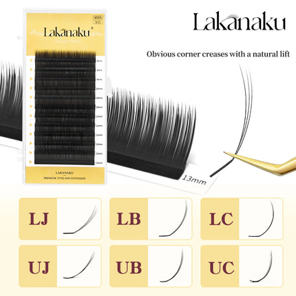 UJ LJ Pre-Bundled Spike Lashes Camellia Eyelashes Automatic Flowering Eyeash Extensions Blooming Lash LB UB Lash Tray All Size