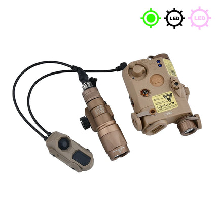 PEQ15 PEQ UHP Surefire M300 M600 Red Green Blue Nylon Flashlight LED Strobe laser AXON Dual Pressure Switch Accessories
