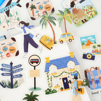 30Pcs/Pack ‌Light Up Daily Life Series Decorative Stickers Material Perfect for Journaling Diy Scrapbooking Supplies