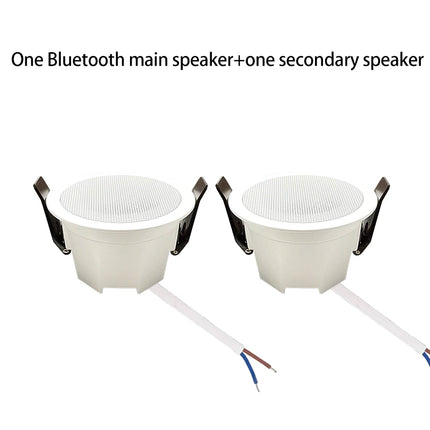 MINI Bluetooths Ceiling Speakers Stereo Sound Indoor Home Audio Background Music System For Bathroom Kitchen Living Room Bedroom