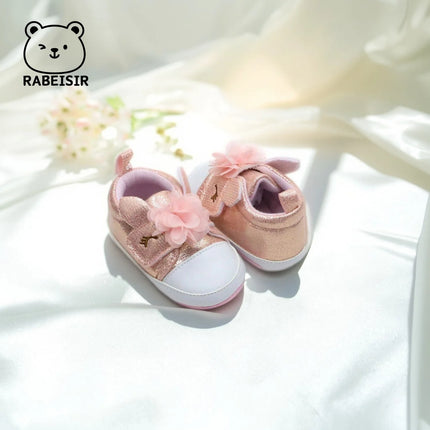 RABEISIR baby shoes princess shoes baby walking shoes 6-12-18 months soft sole breathable