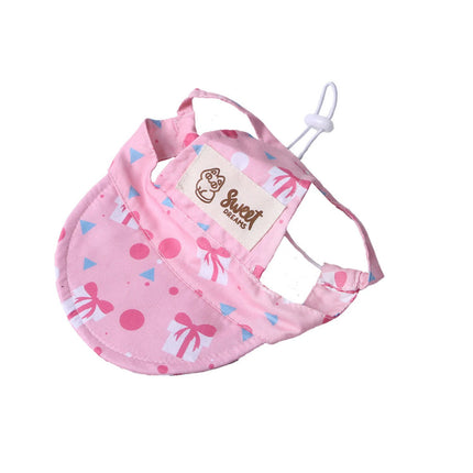 Leaky Ear Sun Protections Pet Sun Hat, Cute Puppy Baseball Hat, Cat Sun Hat,Pet Outdoor Sun Protection Baseball Cap, Adjustable
