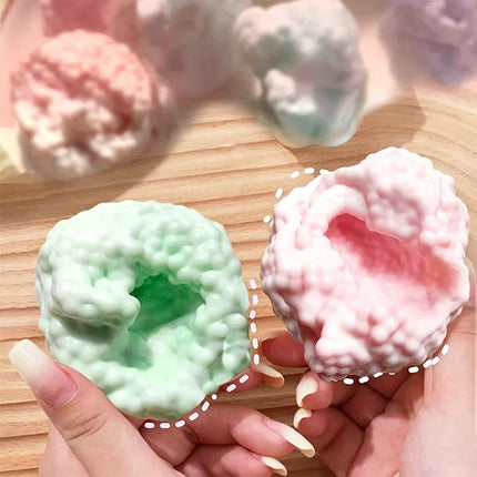 Cute Vacuum Squishy Squeeze Stress Ball Stress Relief Noisy Ball Desktop Squeeze Toy ASMR Anti-stress Sensory Fidget Toy