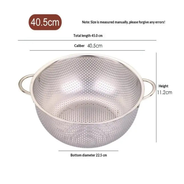 【Summer3】1Pc 2026 New Kitchen Tool Stainless Steel Kitchen Mesh Sifter Colander Strainer Sieve Baskets