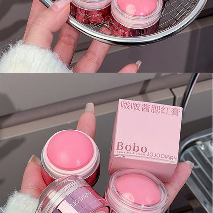 Creamy Pink Red Blush Stick Soft Face Blusher Cream Korean Makeup Peach Cheek Tint Brightening Apricot Contouring Rouge Cosmetic