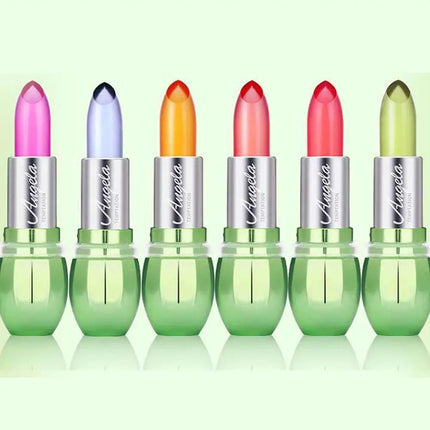 Aloe Vera Color-Changing Jelly Lipstick Long-lasting Non-transferable Moisturizing Lip Care Balm Lipstick Cosmetic Lip Gloss
