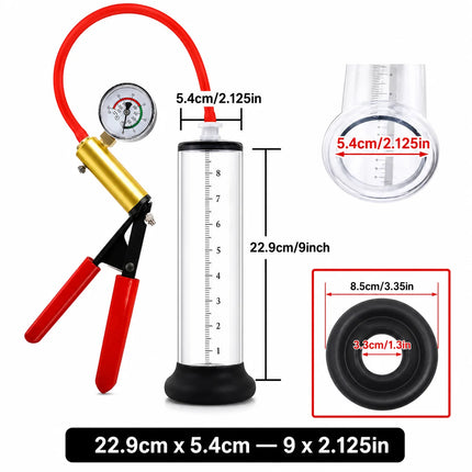 Acrylic Penis Pump Manual Penis Enlarger Penis Extender Trainer Sex Toy for Men Vacuum Pump Male Masturbation Adults Sex Product