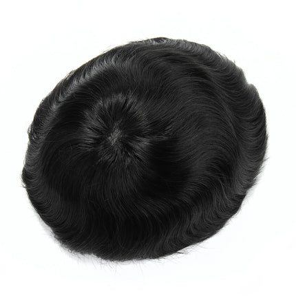 Beeos TJNG 6 inches 0.03-0.04mm Super Thin Skin Men Toupee Hair System Human Hair Protesis Capilar Hombre Pelo Humano