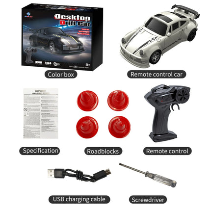 KF20 1:64 RC Drift Car 2.4G High-Speed Racing Car Four-Wheel Mini Desktop Remote Control Car Electric Toy Electric Toy Kids