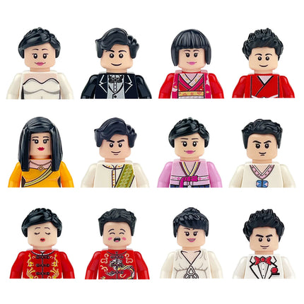 Building block toys, mini figures, character action figures, city people, building block accessory sets, children's gifts