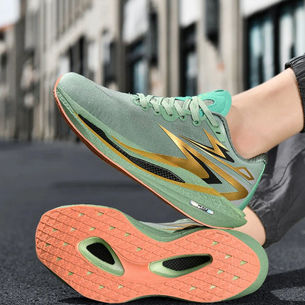 Running shoes for Outdoor use, Fashionable for Both Men and Women, Comfortable and Breathable sports and Casual shoes. black 10