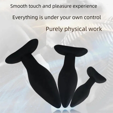 3 Sizes Silicone Anal Plug Set Wearable Butt Plug Stimulation Anus Masturbator G Spot Massage Dildo Sex Toy for Man Women