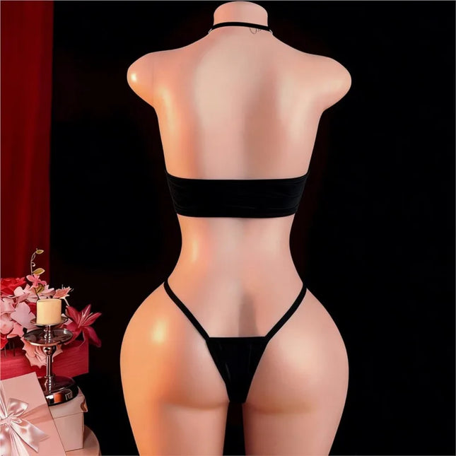 Erotic Bras Underwear Woman Sexy Backless Teddy Bodysuit Halter Crotchless Hot Bikini Lingerie For Cosplay Revelry Night Outfits