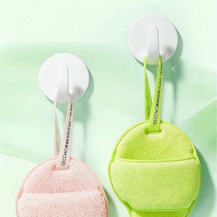 GECOMO Soft Thickened Facial Cleansing Puff Foaming Sponge for Deep Cleaning Gentle Face Wash Sponge