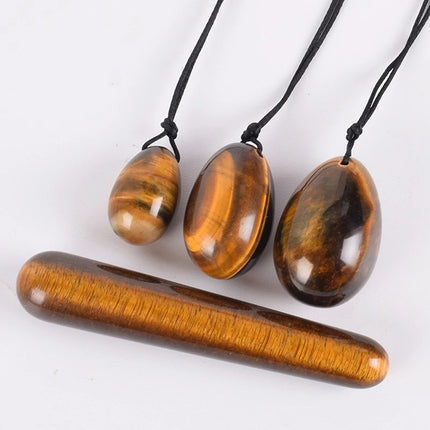 High-quality Natural Tiger Eye Yoni Egg Women Kegel Exercise Ben Wa Ball Jade Egg Wand Vaginal Muscle Tightening Massage Ball