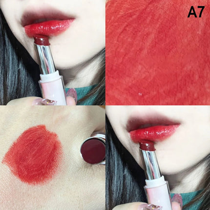 1Pc HERORANGE Water Gloss Mirror Lipstick Crystal Jelly Transparent Moisturizing Long Lasting Solid Lip Gloss Cosmetic
