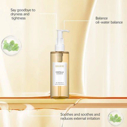 Centella Asiatica Lightweight Makeup Remover Oil - Refreshing and Gentle Cleansing for Face and Lips, Eye and Lip Makeup Remover