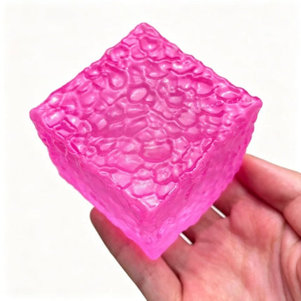 Squishy Ice Skin Maltose Fidget Toy Shiny Square Stress Relief Squeeze Toy Soft Cube Slow Rebound Toy for Friend Festival Gifts