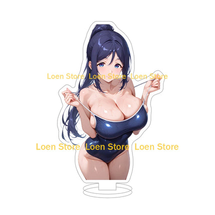 Hot game Anime sexy lingerie bikini girl student big ass big breasts bunny girl Anime Figure Acrylic stand desk ornament gift