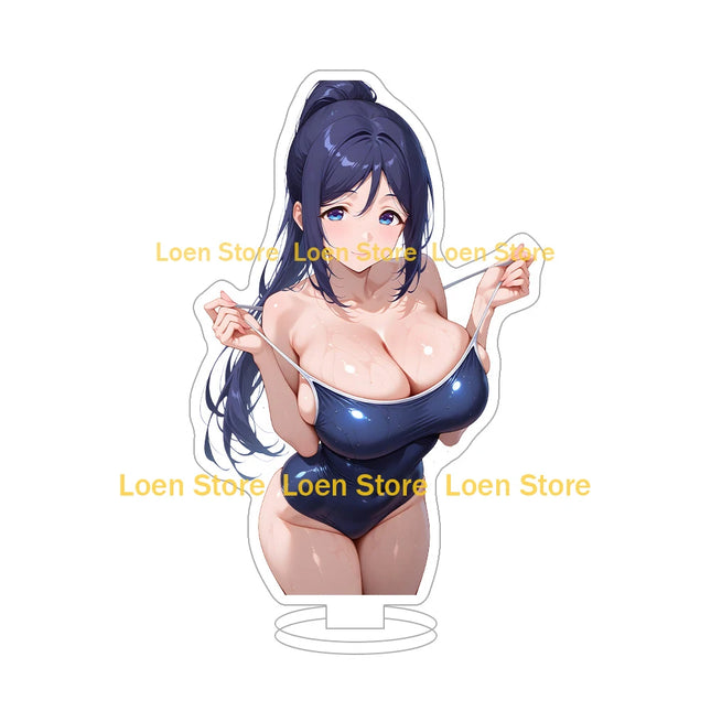 Hot game Anime sexy lingerie bikini girl student big ass big breasts bunny girl Anime Figure Acrylic stand desk ornament gift